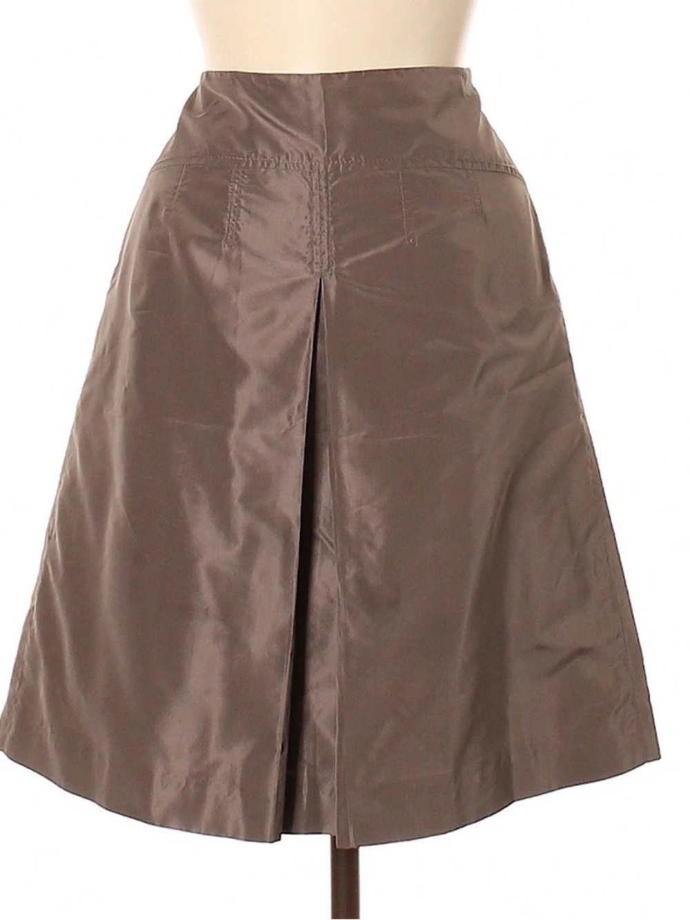 J.CREW Silk A-Line Tan Brown Skirt